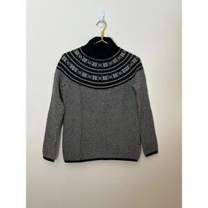 Brooks Brothers Merino Wool  Fair Isle Turtle Neck Sweater